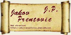 Jakov Prentović vizit kartica